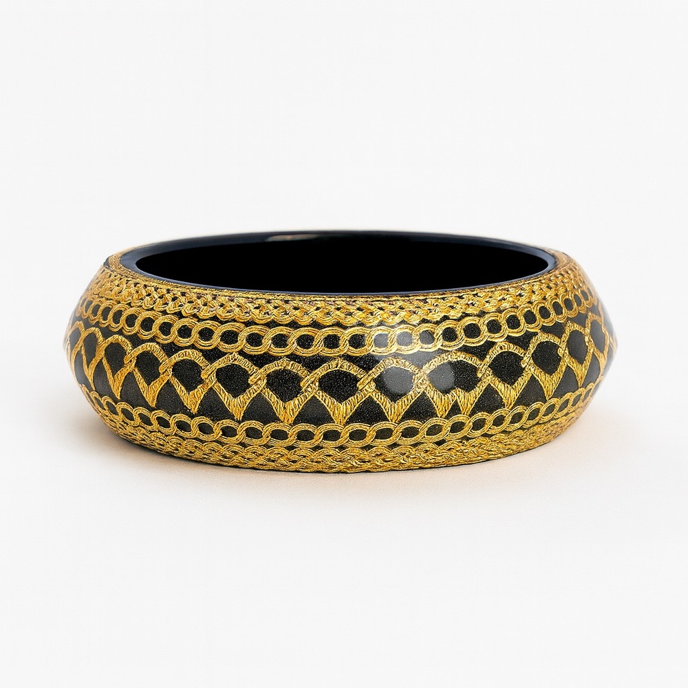 CC Skye Black and Gold Bracelet